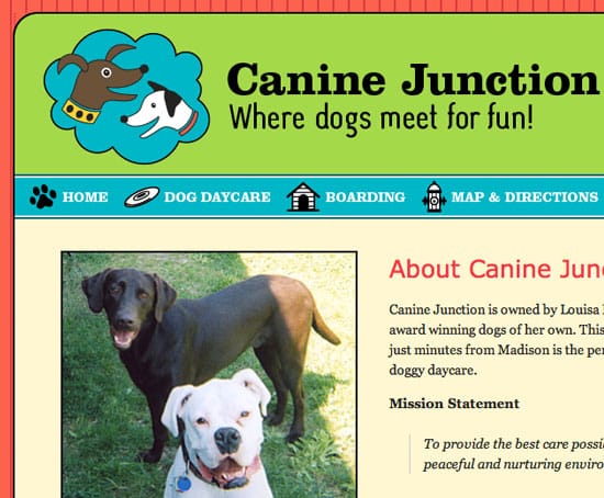 Canine Junction Home page detail