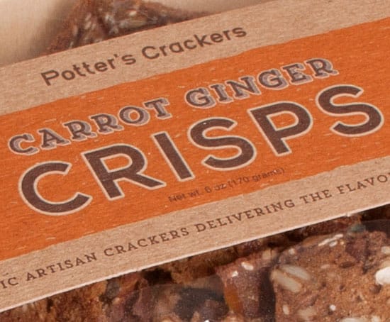 Potter's Crackers Crisps detail