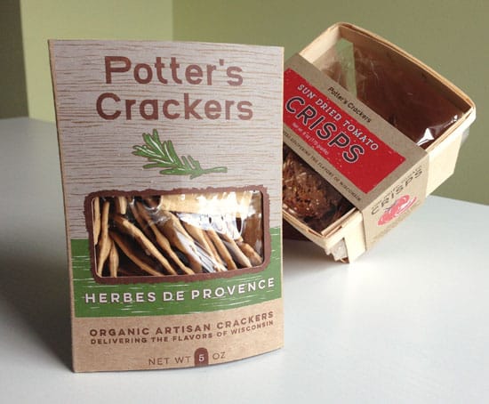 Potter's Crackers Packaging