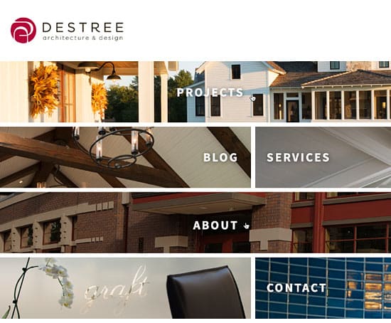 Destree Architects website redesign detail 1